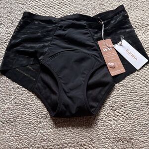 High-Waist Black Period Panties - Leakproof Ladies Underwear